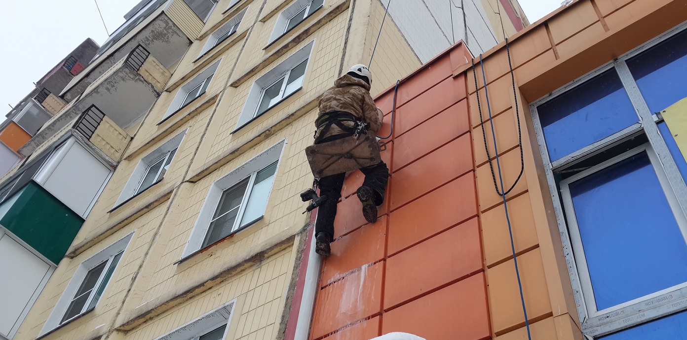 Услуги промышленных альпинистов для высотных работ в Лесозаводске